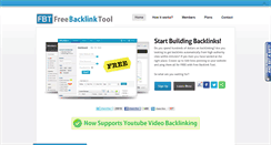 Desktop Screenshot of freebacklinktool.com